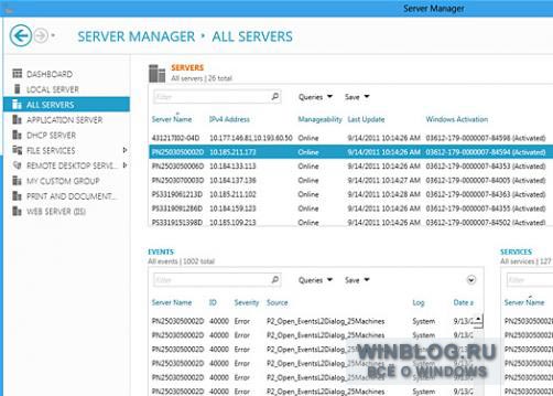 Windows Server 8, обзор новой оболочки Диспетчера сервера (Server Manager)