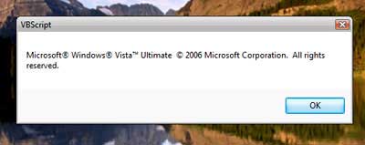 Использование скриптов в Windows Vista.