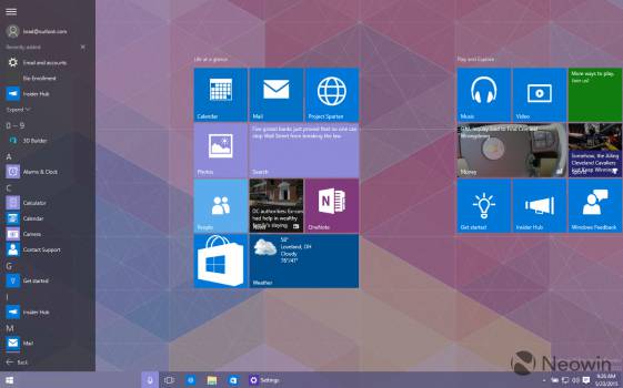Windows 10, сборка 10125: новые значки и не только